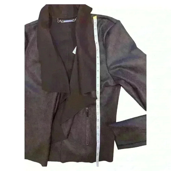 White House Black Market Drape Front Snake Print Jacket Size Small NWT - Picture 9 of 11